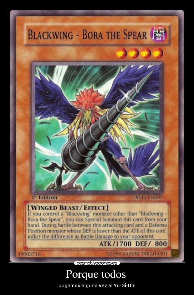 Porque todos - Jugamos alguna vez al Yu-Gi-Oh!