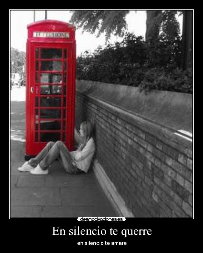 En silencio te querre -
