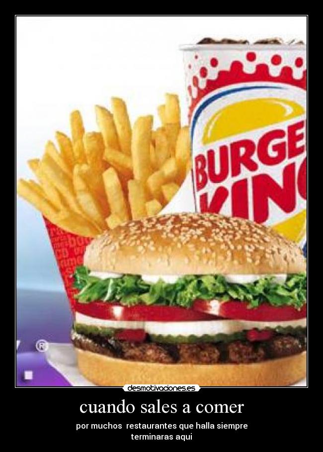 cuando sales a comer -
