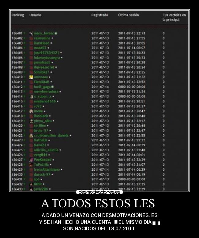 A TODOS ESTOS LES  - 