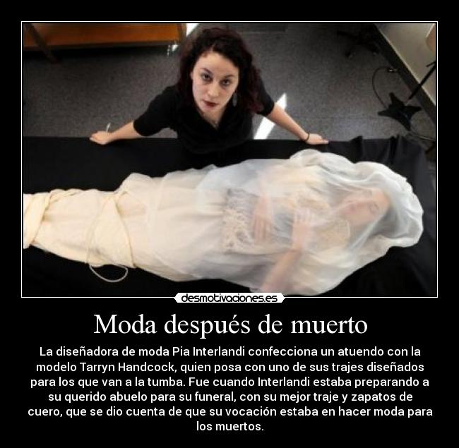 Moda después de muerto -