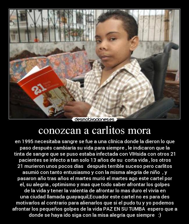 conozcan a carlitos mora -