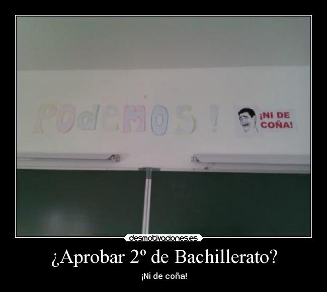 ¿Aprobar 2º de Bachillerato? -