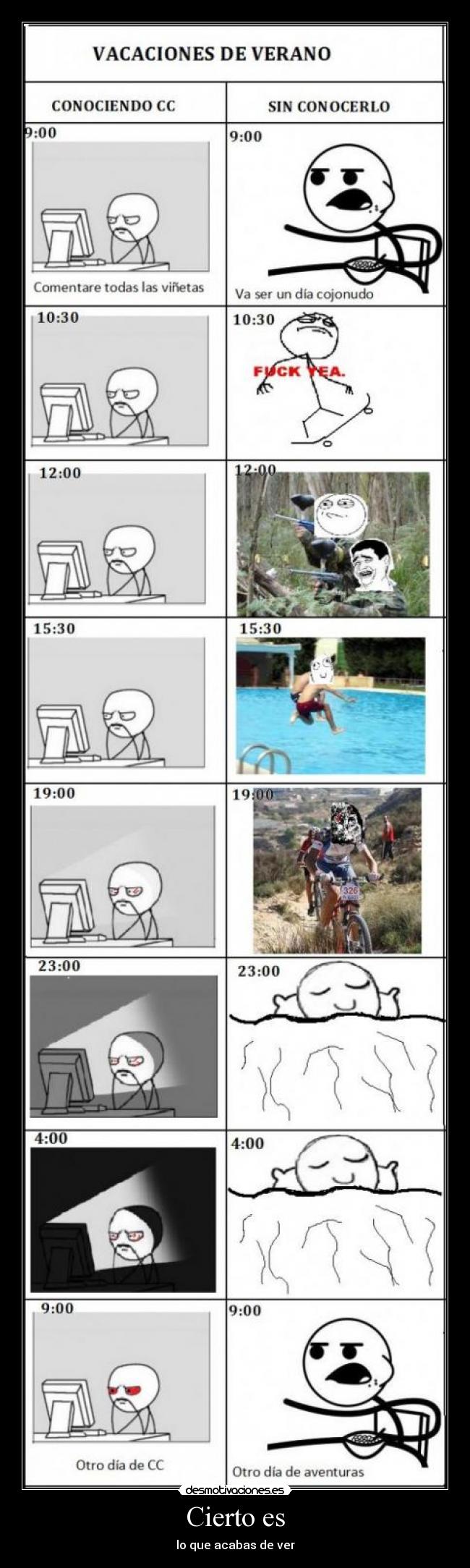 Cierto es - lo que acabas de ver