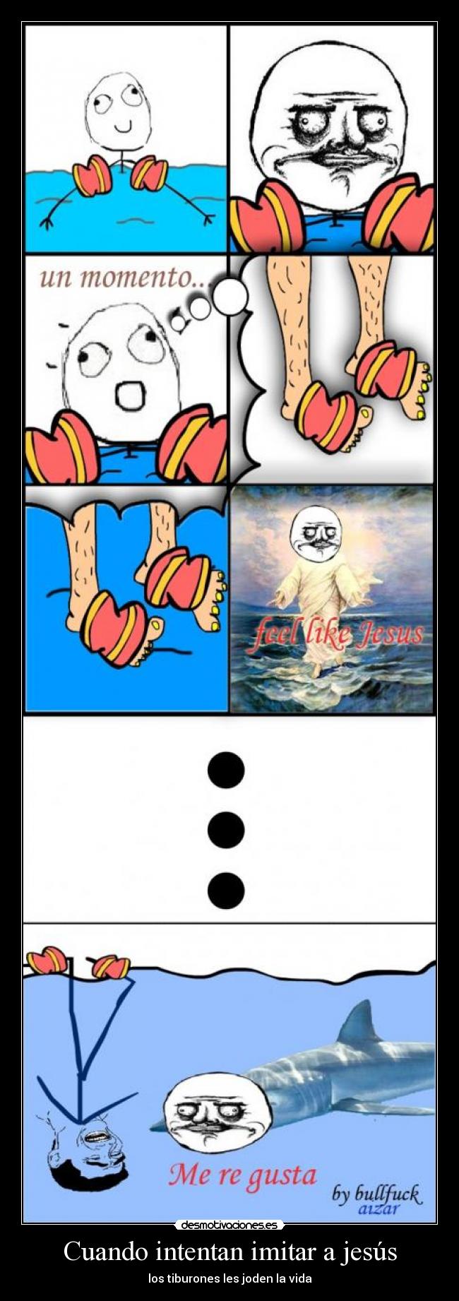 carteles fell like jesus desmotivaciones