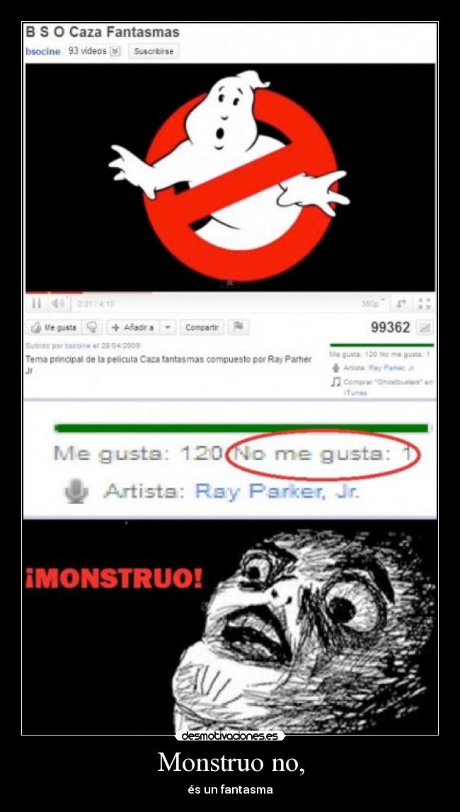 Monstruo no, - és un fantasma