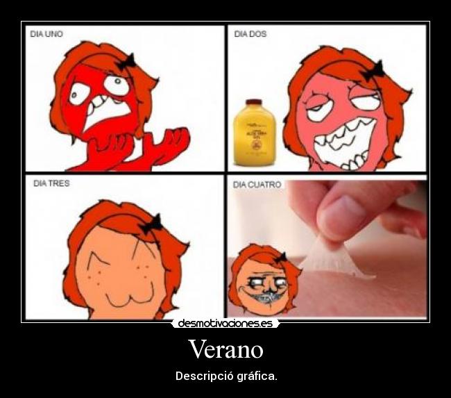 Verano - Descripció gráfica.