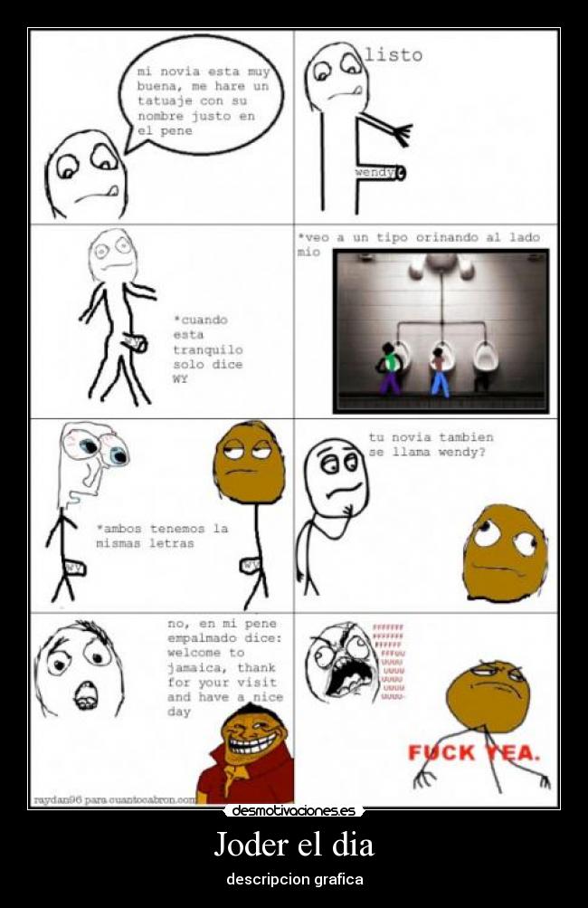 Joder el dia - descripcion grafica