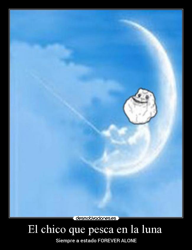 El chico que pesca en la luna -