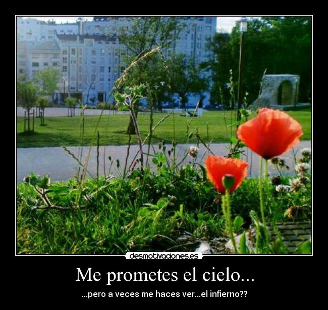 Me prometes el cielo... - 
