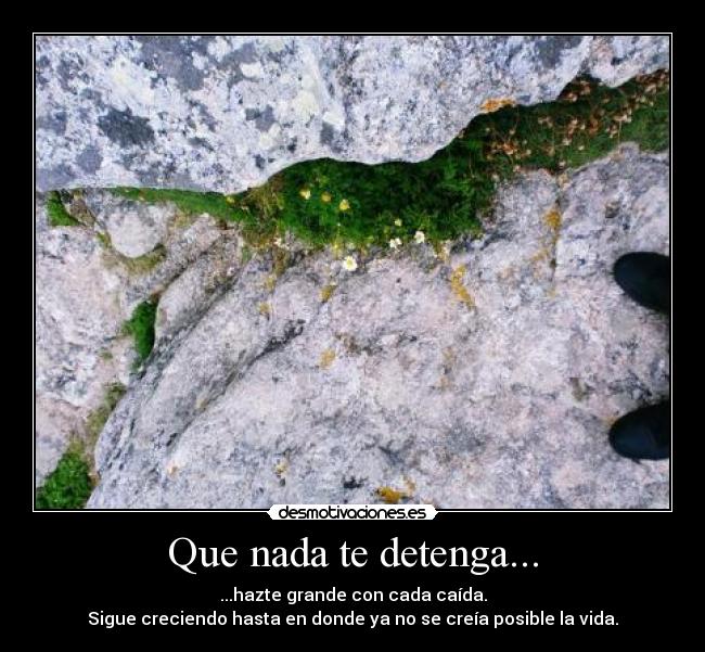 Que nada te detenga... - 