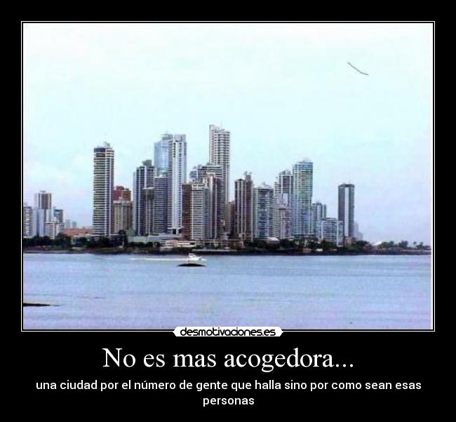 No es mas acogedora... -