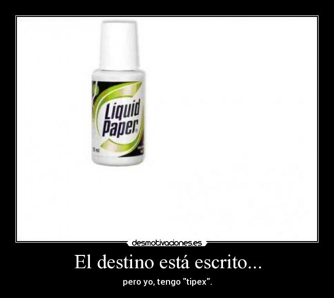 El destino está escrito... -