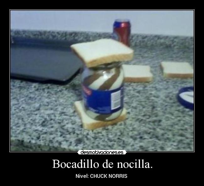 Bocadillo de nocilla. -