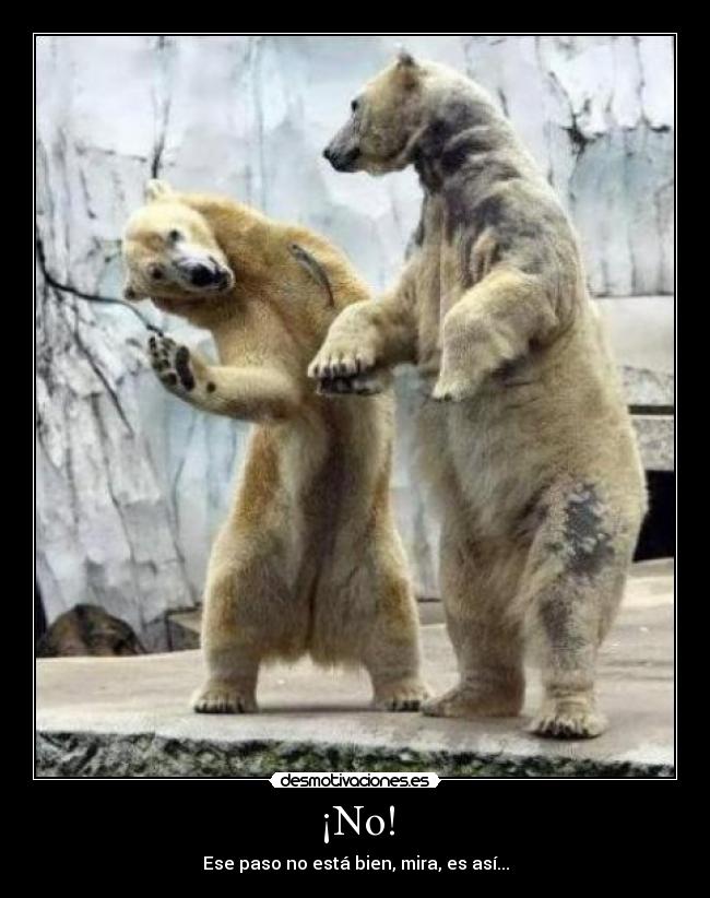 ¡No! -