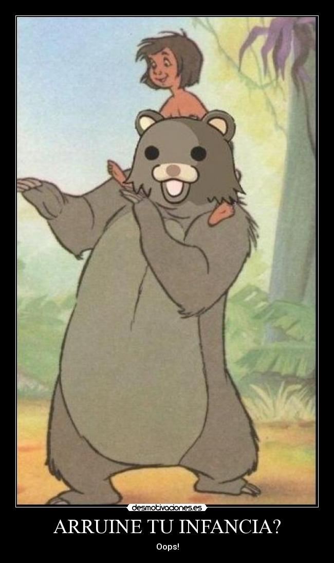 carteles infancia oso desmotivaciones