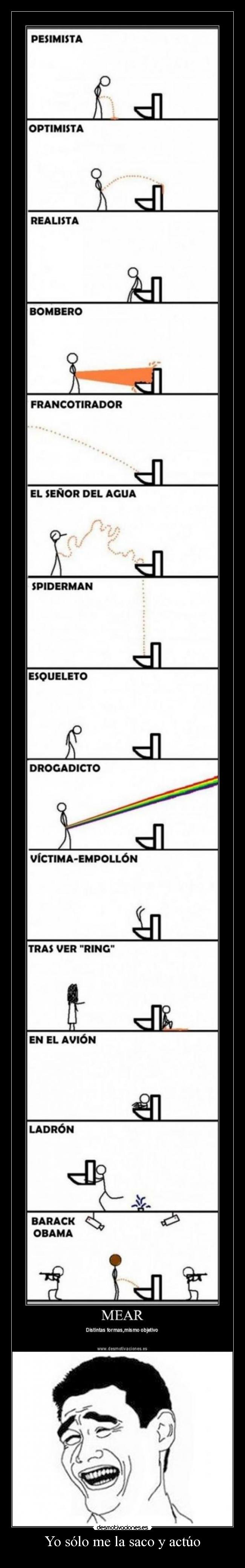 Yo sólo me la saco y actúo - 