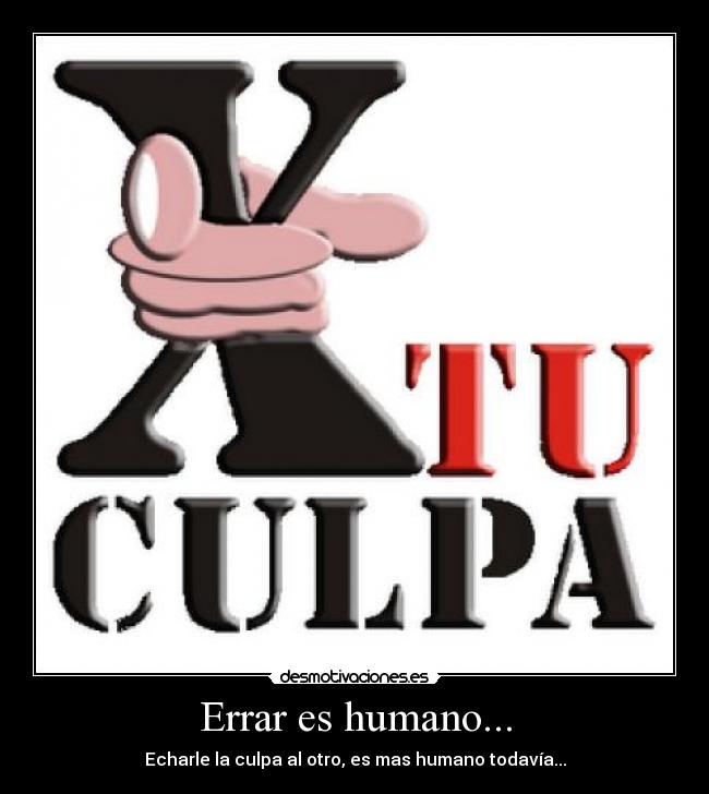 Errar es humano... -