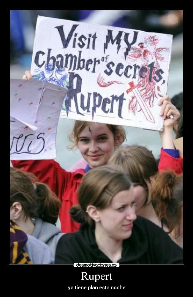 Rupert - ya tiene plan esta noche