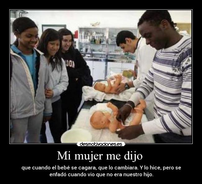 carteles mujer cambio panales desmotivaciones