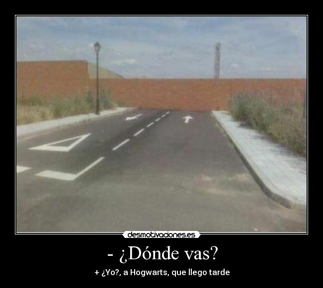 - ¿Dónde vas? -