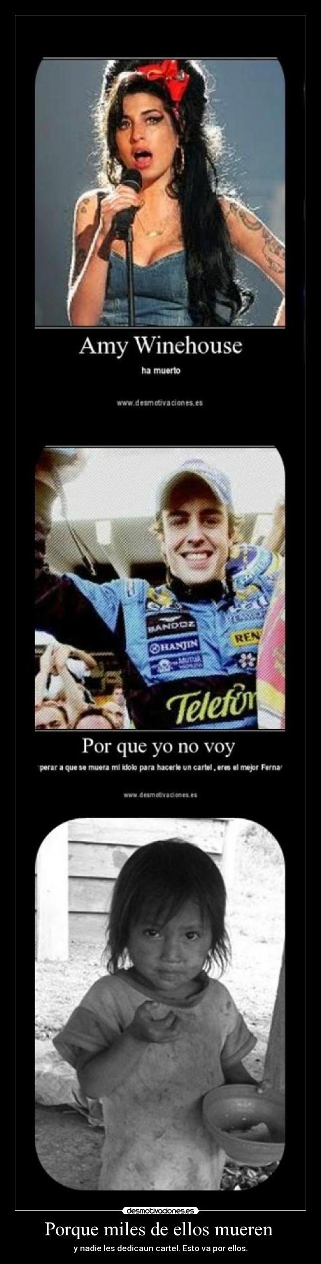 Porque miles de ellos mueren  - 