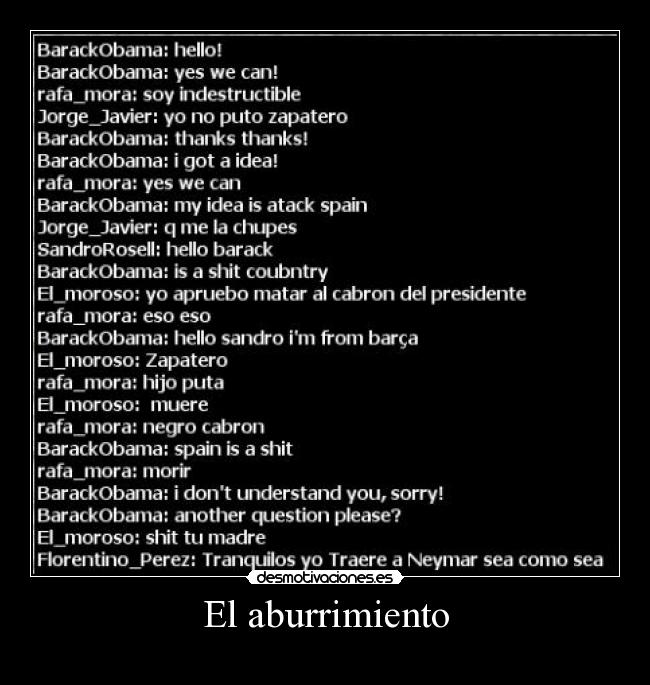El aburrimiento -