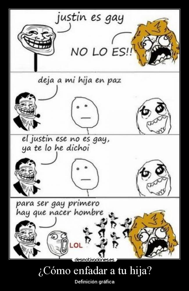 ¿Cómo enfadar a tu hija? -