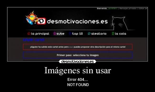 Imágenes sin usar - Error 404....
NOT FOUND