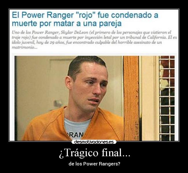 ¿Trágico final... - 