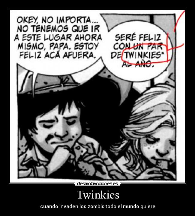 Twinkies - cuando invaden los zombis todo el mundo quiere