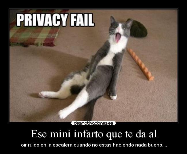 Ese mini infarto que te da al - 