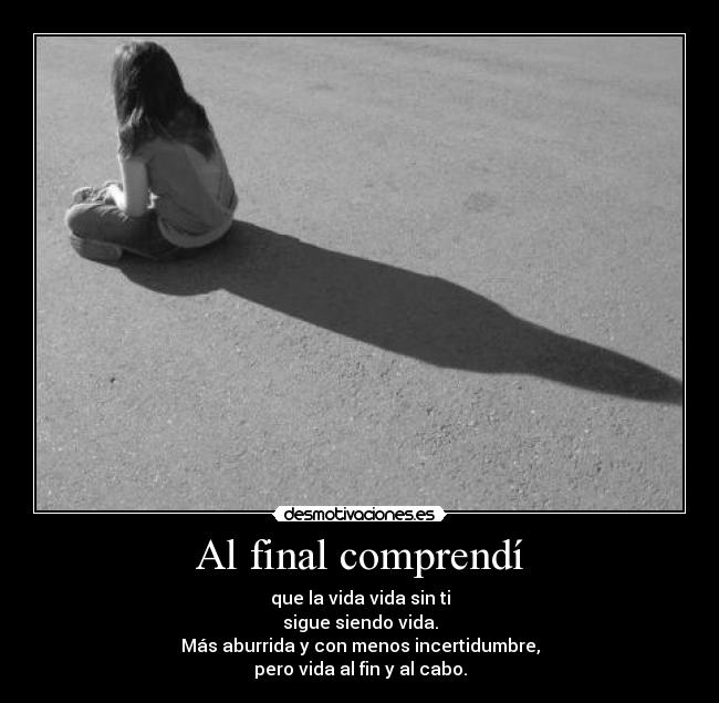 Al final comprendí - 