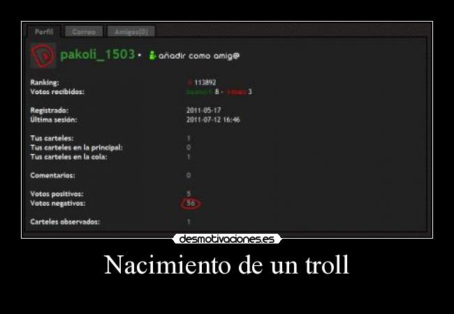 Nacimiento de un troll - 