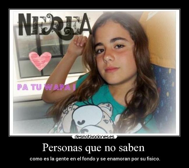 Personas que no saben  - 