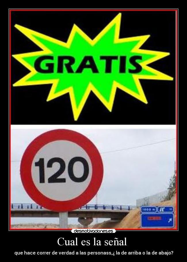 Cual es la señal  - 