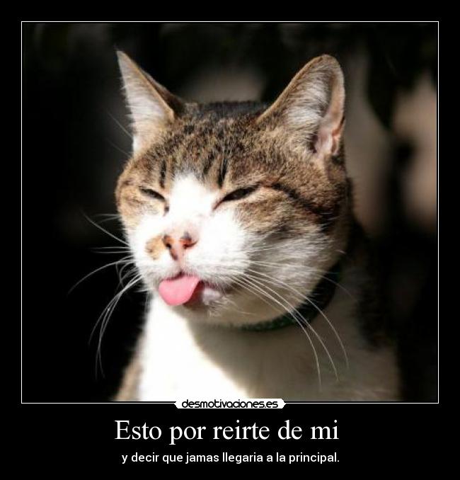 Esto por reirte de mi -