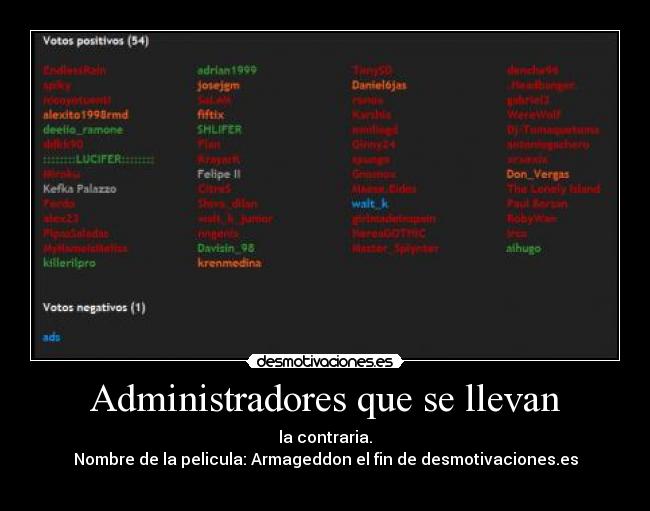 Administradores que se llevan -