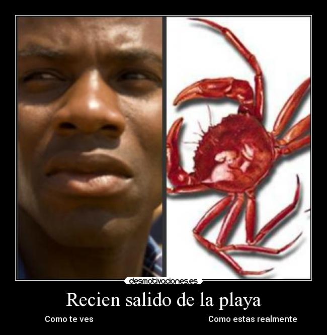 Recien salido de la playa -