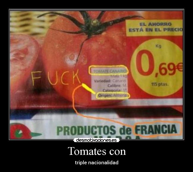Tomates con - triple nacionalidad