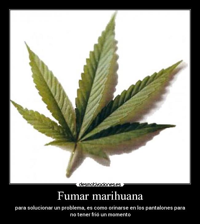 Fumar marihuana -