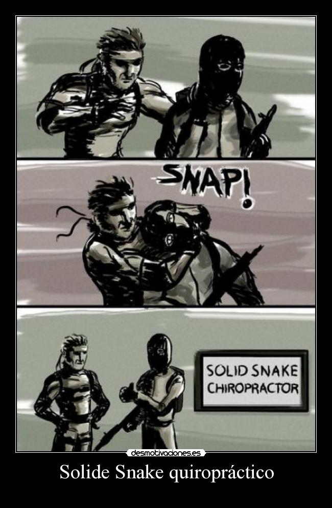 Solide Snake quiropráctico -