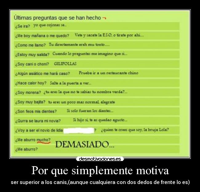 Por que simplemente motiva -