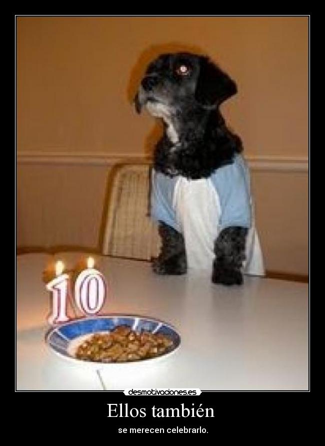 Ellos también  - se merecen celebrarlo.