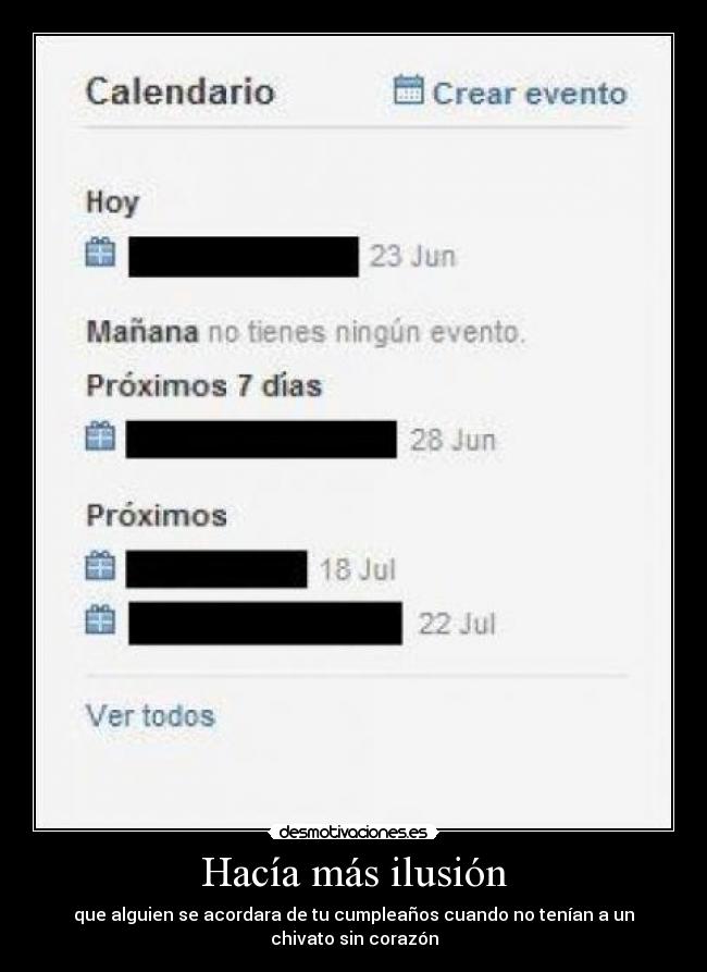 Hacía más ilusión - 