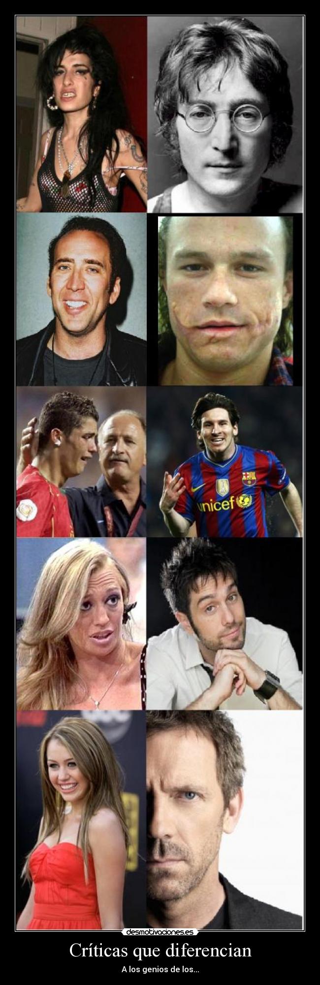 Críticas que diferencian - 