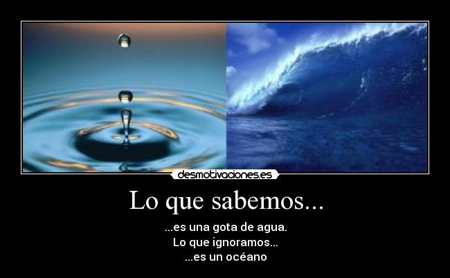 Lo que sabemos... -