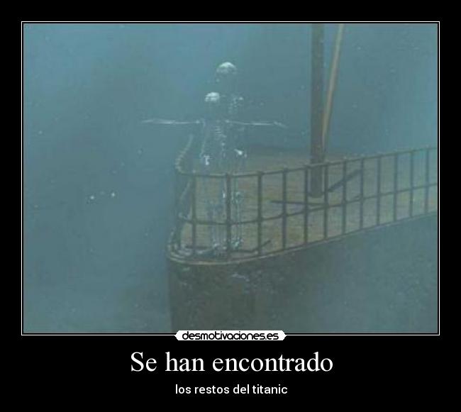 Se han encontrado - los restos del titanic