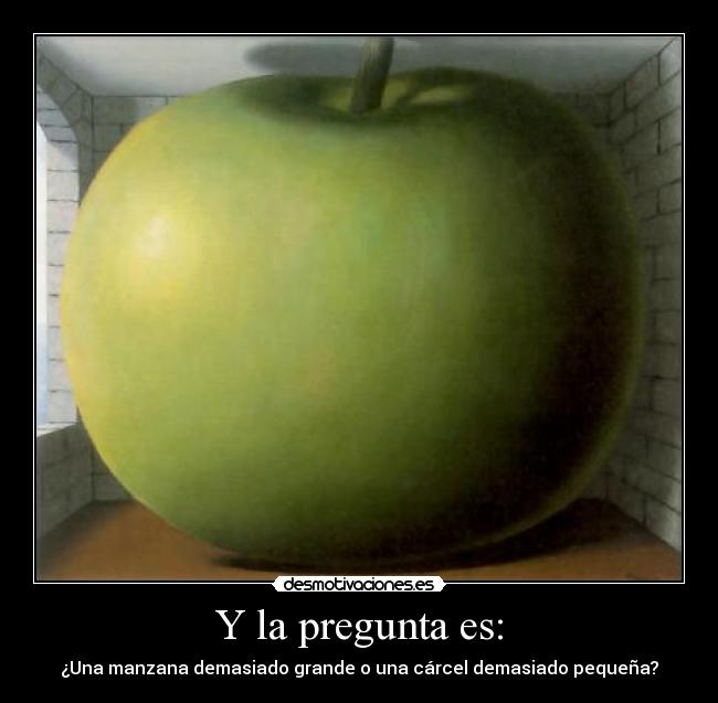 carteles manzana rene magritte faure surrealismo desmotivaciones