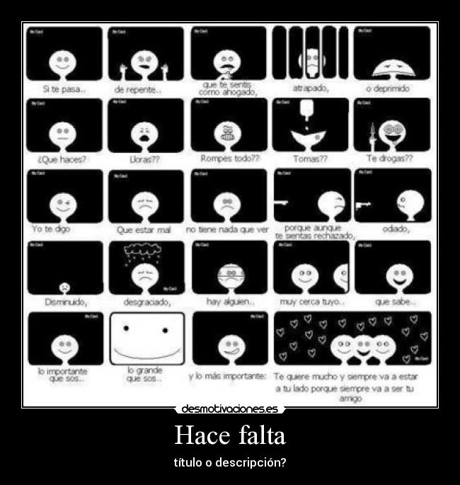 Hace falta - título o descripción?